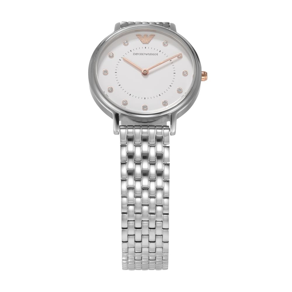 Emporio Armani ladies' two-hand stainless steel watch, 32 mm case size