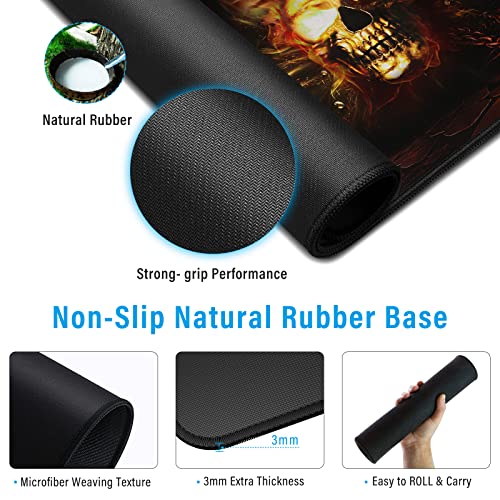 Anpollo Gaming Mouse Mat XXL 900 x 400 x 3 mm Non-Slip Desk Mat Table Mat Multifunctional Office Mouse Mat, Type 1