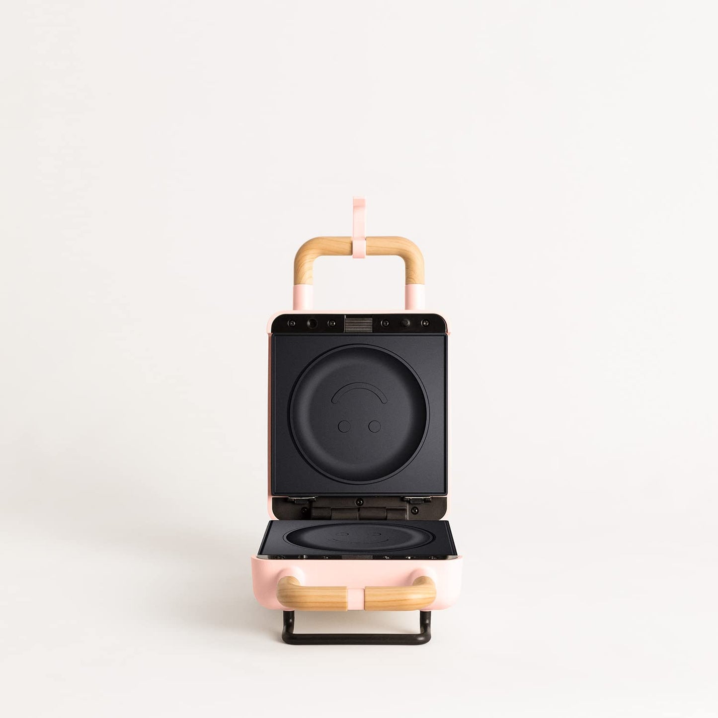 CREATE/STONE STUDIO/Sandwichmaker und Waffeleisen in Rosa-Barbie / 2 austauschbare Antihaftplatten, 1 Scheibe, 100º Offnung, BPA-frei, 105º Öffnung, Cool-Touch-Griff, 600W