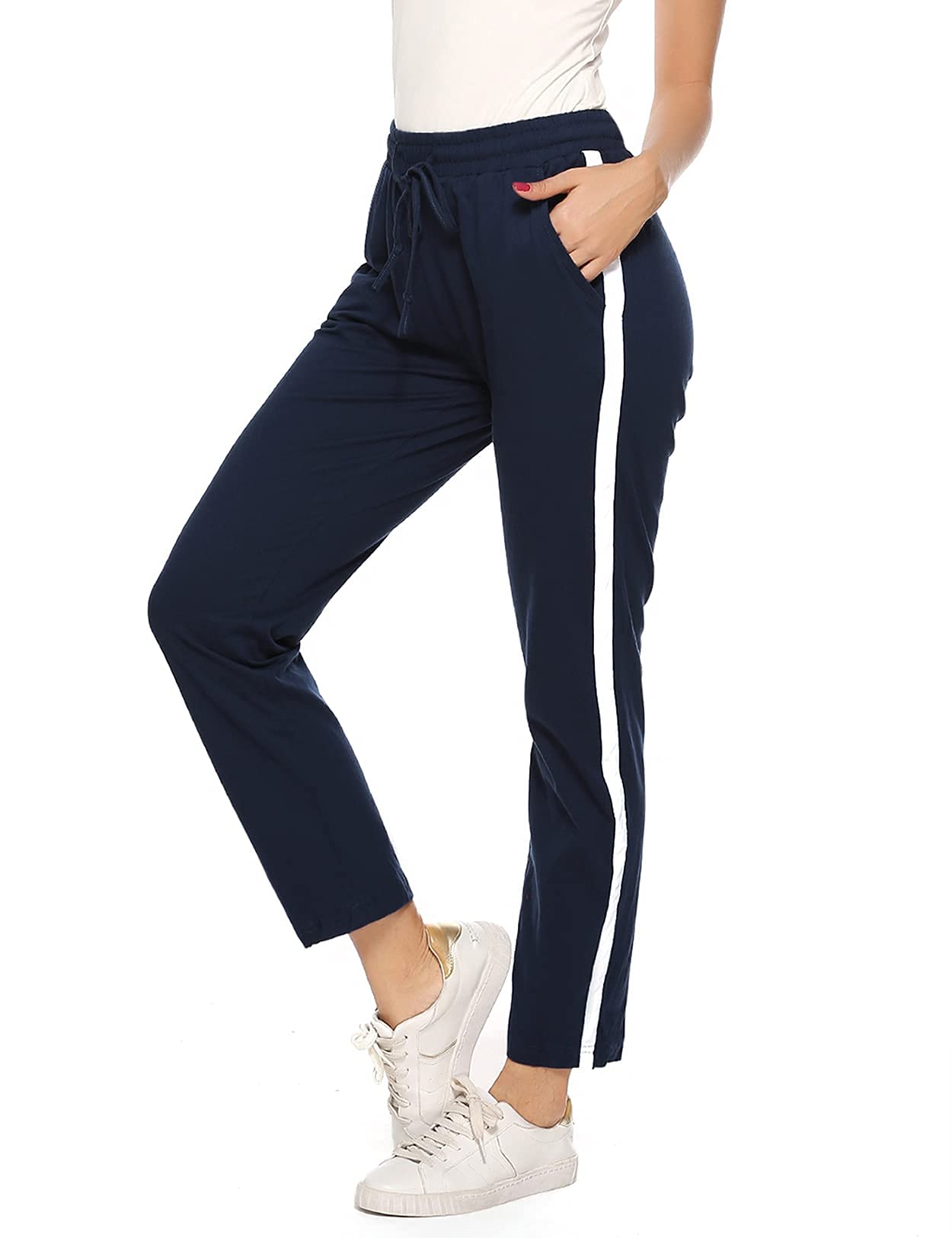 Irdcomps Women’s Jogging Pants – Cotton Wide Leg Sweatpants