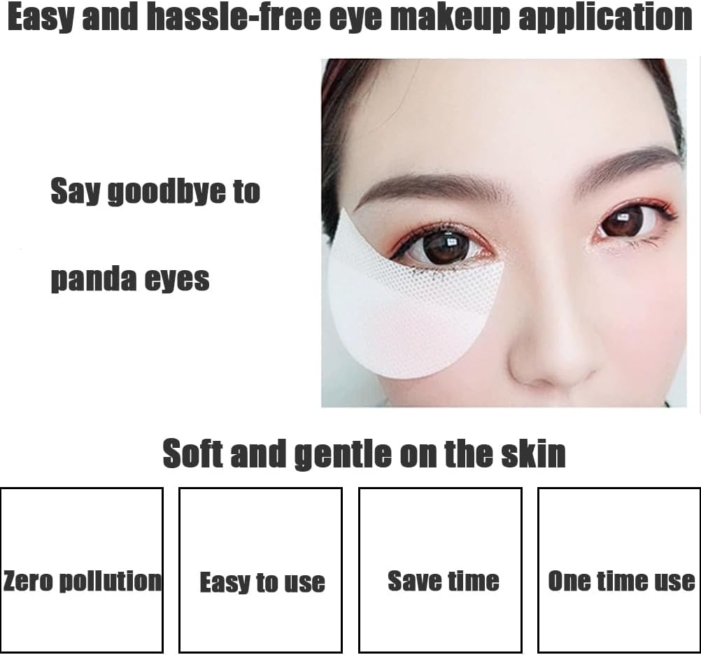 LJFEA Eyeshadow Protector Pads – 100 Pcs Eyeshadow Shields for Flawless Eye Makeup