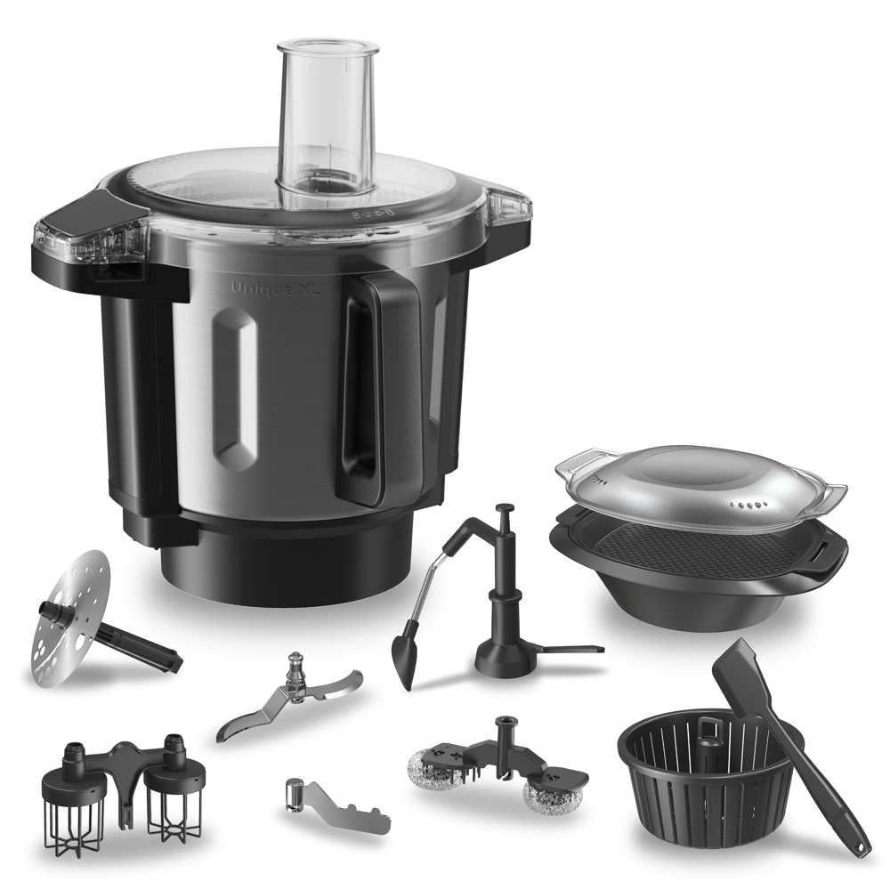 Cecotec Mambo 11090 Multifunctional Kitchen Robot 1600 W, 37 Functions, App, Scale and 3.3 Litre Stainless Steel Jug, Dishwasher Safe, Recipe Book and Accessories
