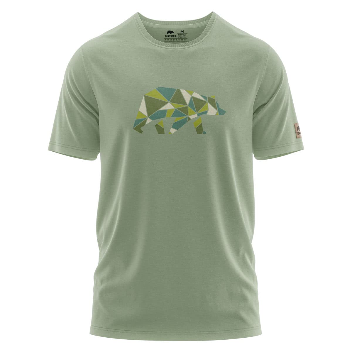 FORSBERG Espenson Men's T-Shirt – Bear Logo Tee with Modern Comfort