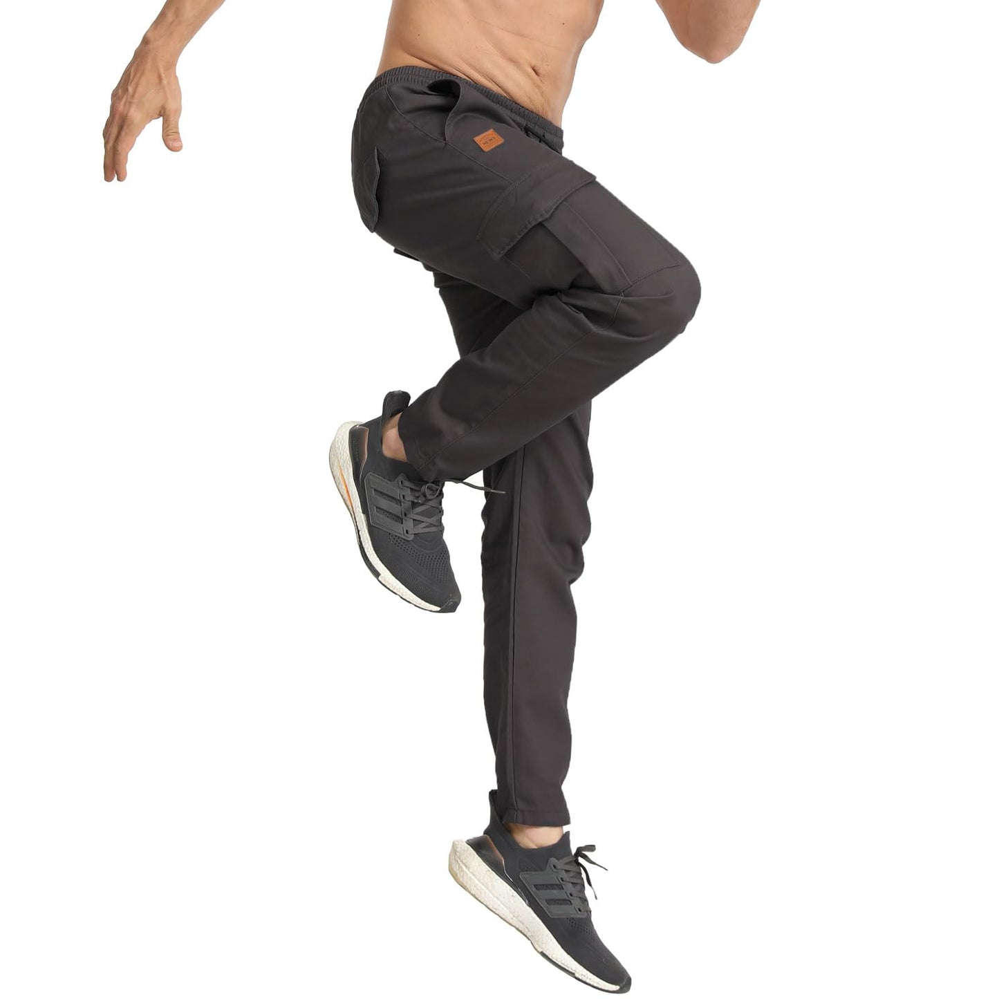 JustSun Men’s Cargo Jogger Pants – 100% Cotton Chino Style