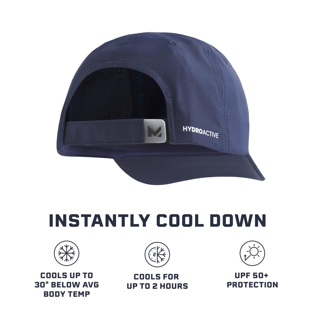 MISSION Cooling UPF Performance Hat - Unisex One Size Cap for Workouts, Golf & Running - Sweat & Water Activated Technology