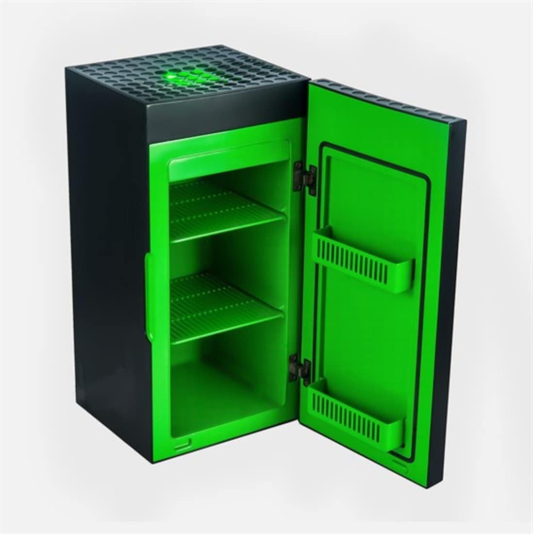 UKONIC JUNG XBOX Series X Mini Fridge quiet - 10 liter capacity / 12 cans suitable for room & car, Mini Fridge X Box, mini fridge silent, small fridge
