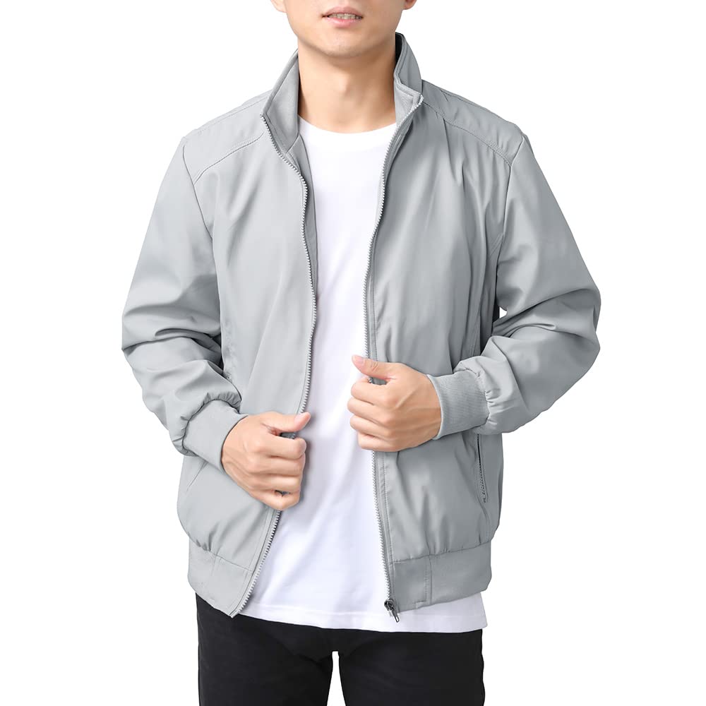 Men’s Lightweight Summer Jacket – Casual Bomber Style Transition Coat