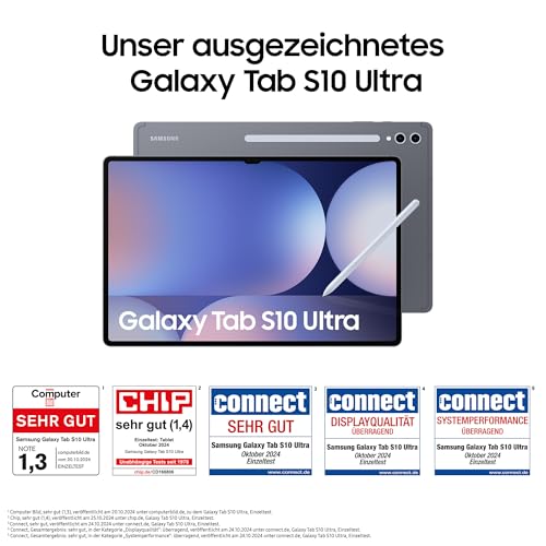 Samsung Galaxy Tab S10 Ultra AI Tablet, 12GB RAM, AMOLED Display, S Pen, WiFi