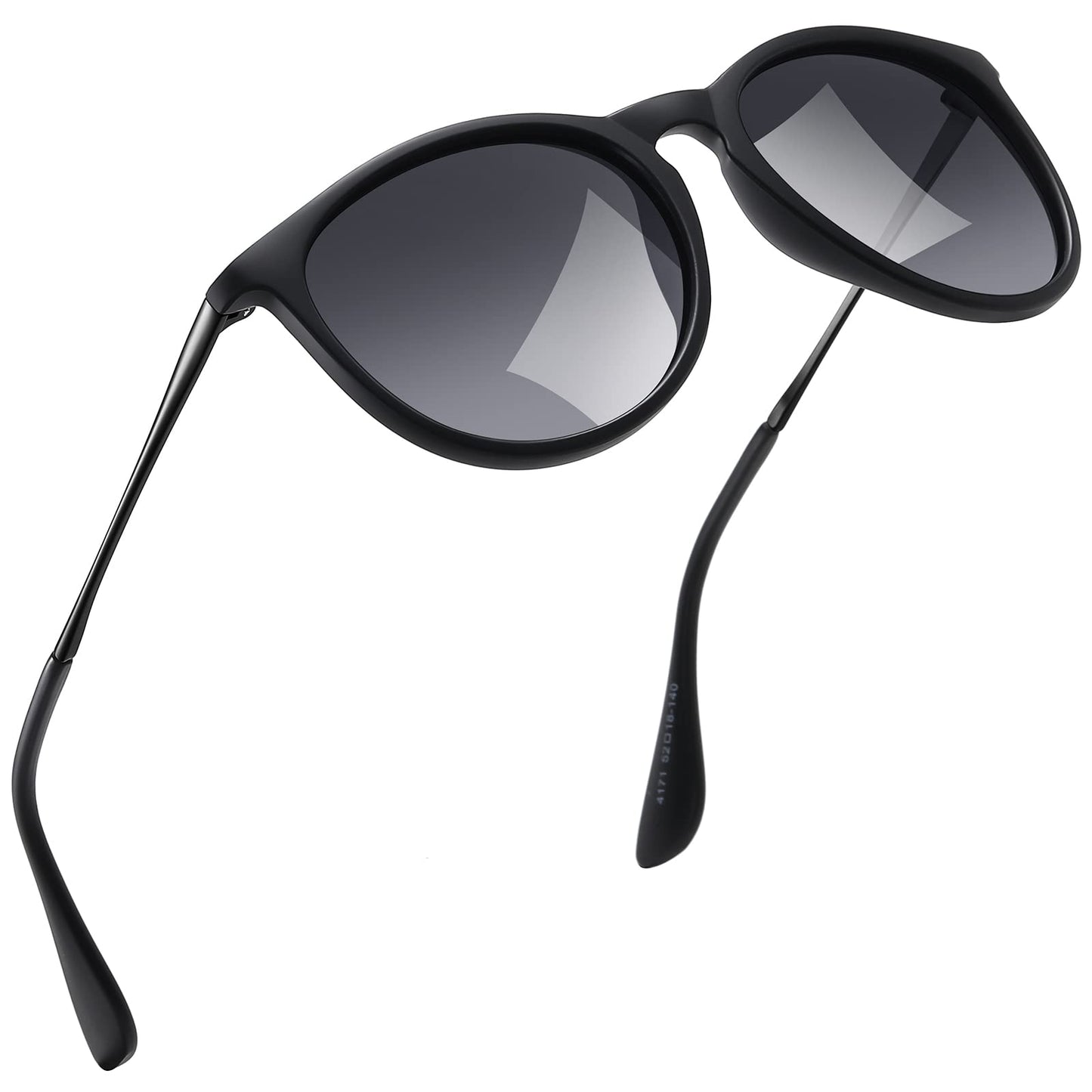 kunchu Sonnenbrille-Damen-Polarisierte-Sonnenbrille-Rund-UV400-im-Retro-Sonnenbrille-für-Damen & Herren Schutz Vintage