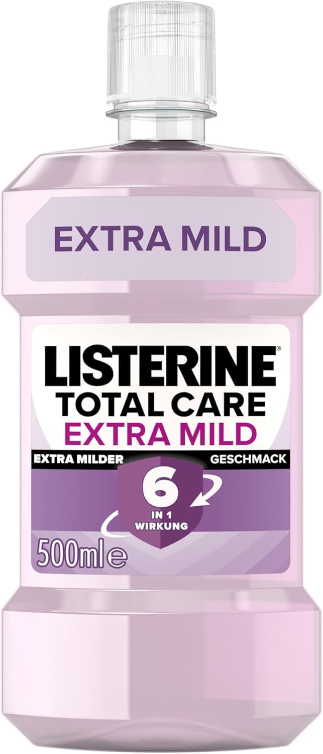 LISTERINE Smart Kidz Mild Berry (500 ml), antibakterielle Kinder Mundspülung ohne Alkohol & ohne Zucker, Mundwasser schützt vor Karies, geeignet für Kinder ab 6 Jahren