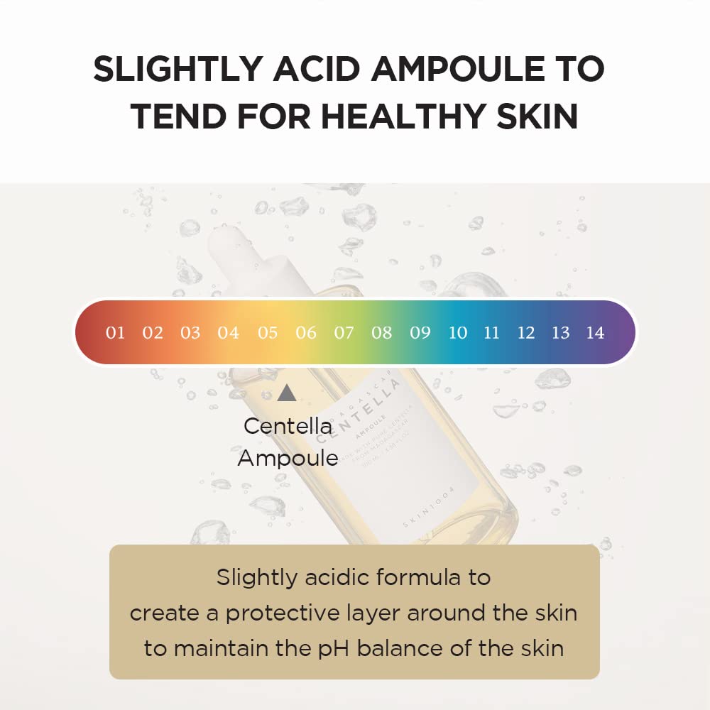 Skin1004, Centella Asiatica del Madagascar 100 ampoules (ml) / Facial serum / 100% Centella Asiatica extract/Soothing skin for sensitive and acne-prone skin