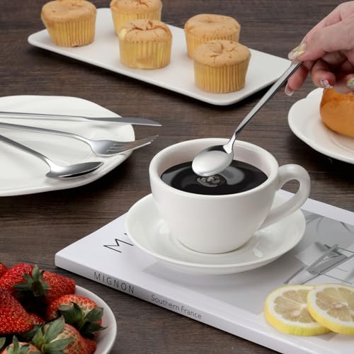 BEWOS 36-teiliges Besteck set mit Steakmesser Service für 6, Premium-Edelstahl-Bestecksets für Haus & Küche, Hochwertiges Messer-Löffel-Gabel-Besteck-Set Hochglanzpoliert, Spülmaschinenfest