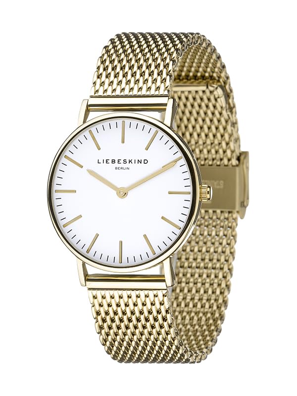 Liebeskind Berlin stainless steel watch with adjustable mesh strap