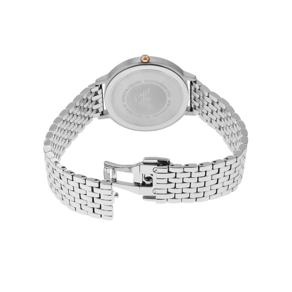 Emporio Armani ladies' two-hand stainless steel watch, 32 mm case size