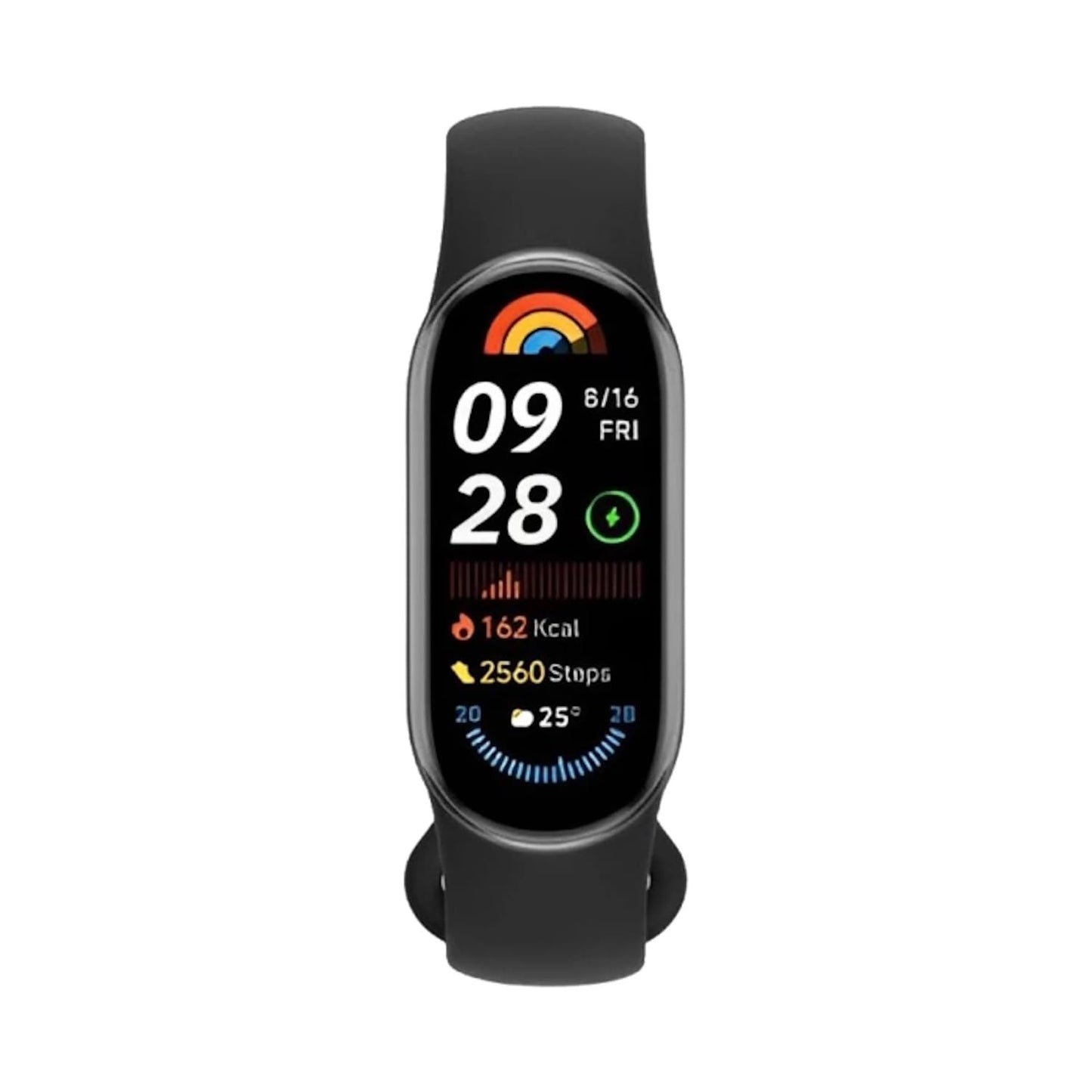 Xiaomi Smart Band 9 Fitness Tracker, AMOLED Display with 1200 Nits, Sp02 Tracking, Sleep and Heart Rate Monitor, Notifications, 5ATM Waterproof, Mi Fit App, Glacier Silver