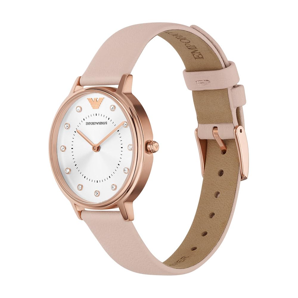 Emporio Armani ladies' two-hand stainless steel watch, 32 mm case size