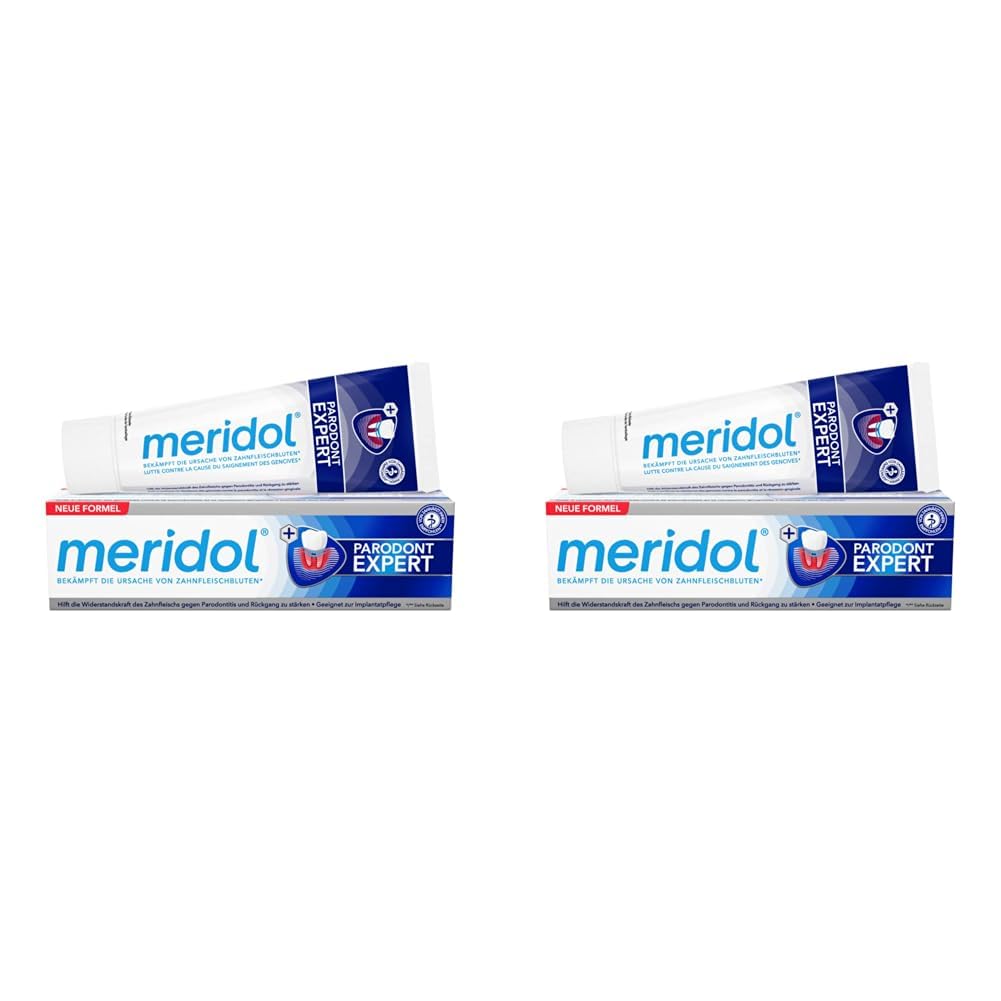 meridol Zahnpasta Parodont Expert 75 ml - Zahncreme wirkt antibakteriell und unterstützt so den natürlichen Heilungsprozess des Zahnfleisch