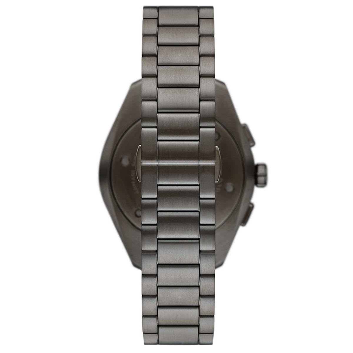 Emporio Armani Uhr für Männer, 2 Unterzifferblätter Chronographenwerk und 43mm Gehäusegröße mit Edelstahl-, Leder- oder Silikonarmband