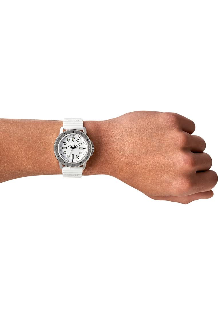 Armani Exchange Watch for Men, Quartz Movement and 42mm Case Size with Stainless Steel, Leather or Silicone Strap