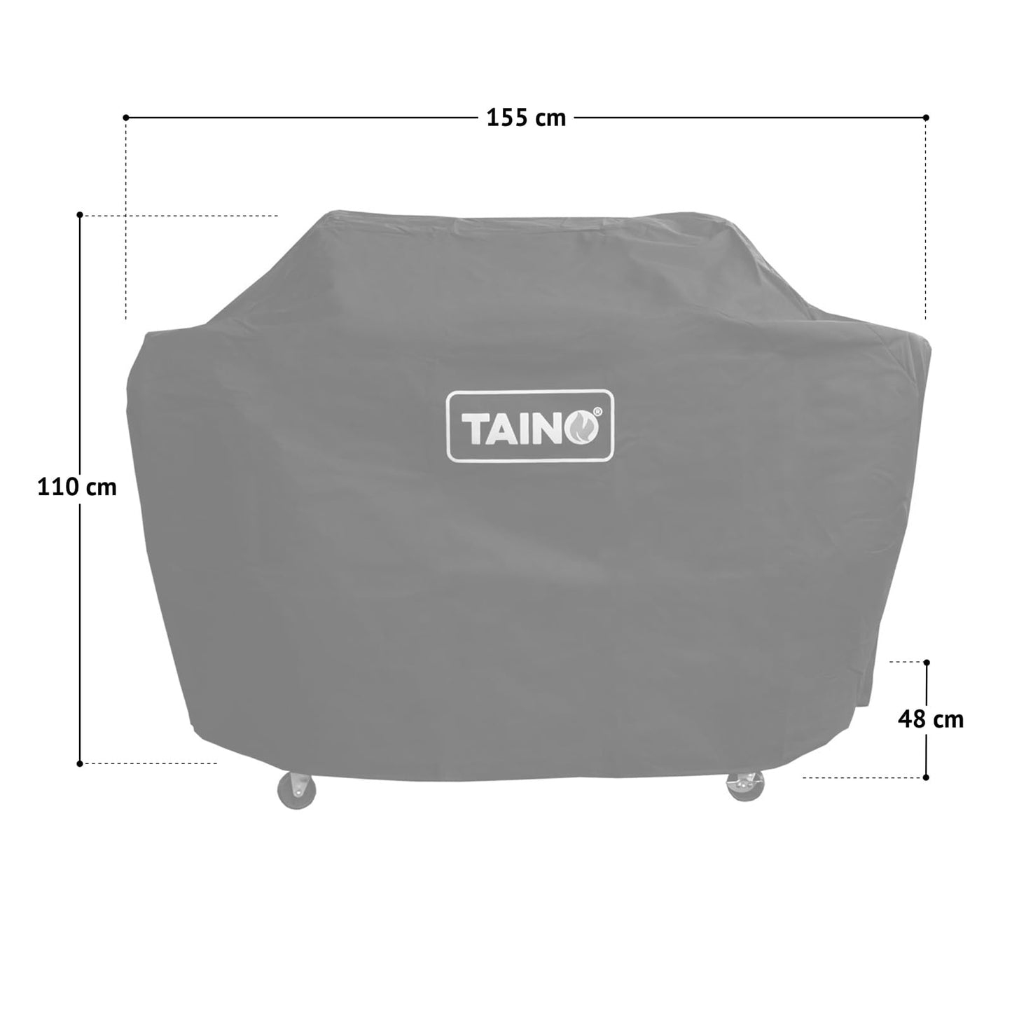 TAINO RED 4+1 Gas Grill Grill Cart BBQ Stainless Steel Burner Gas Grill with Side Burner