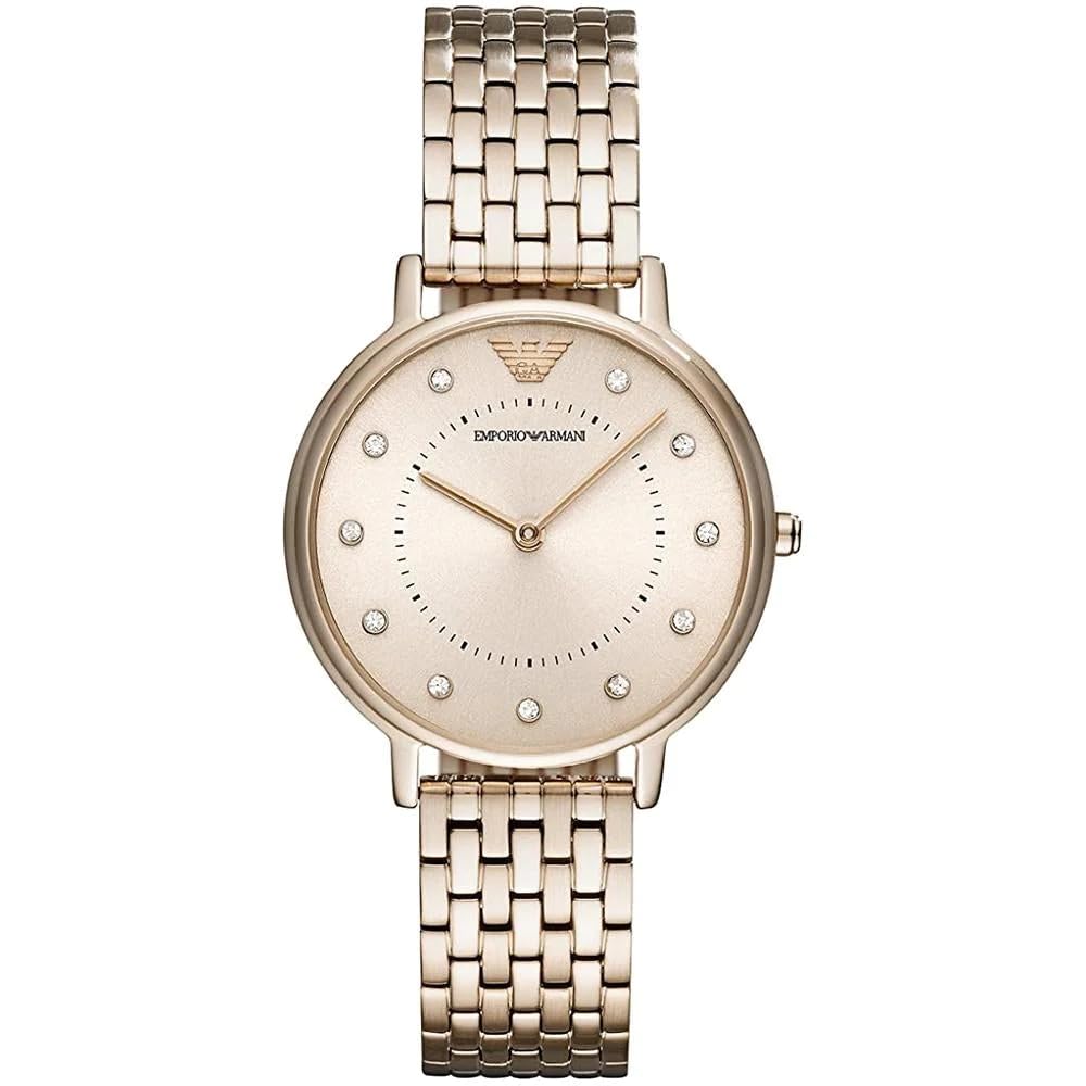 Emporio Armani ladies' two-hand stainless steel watch, 32 mm case size