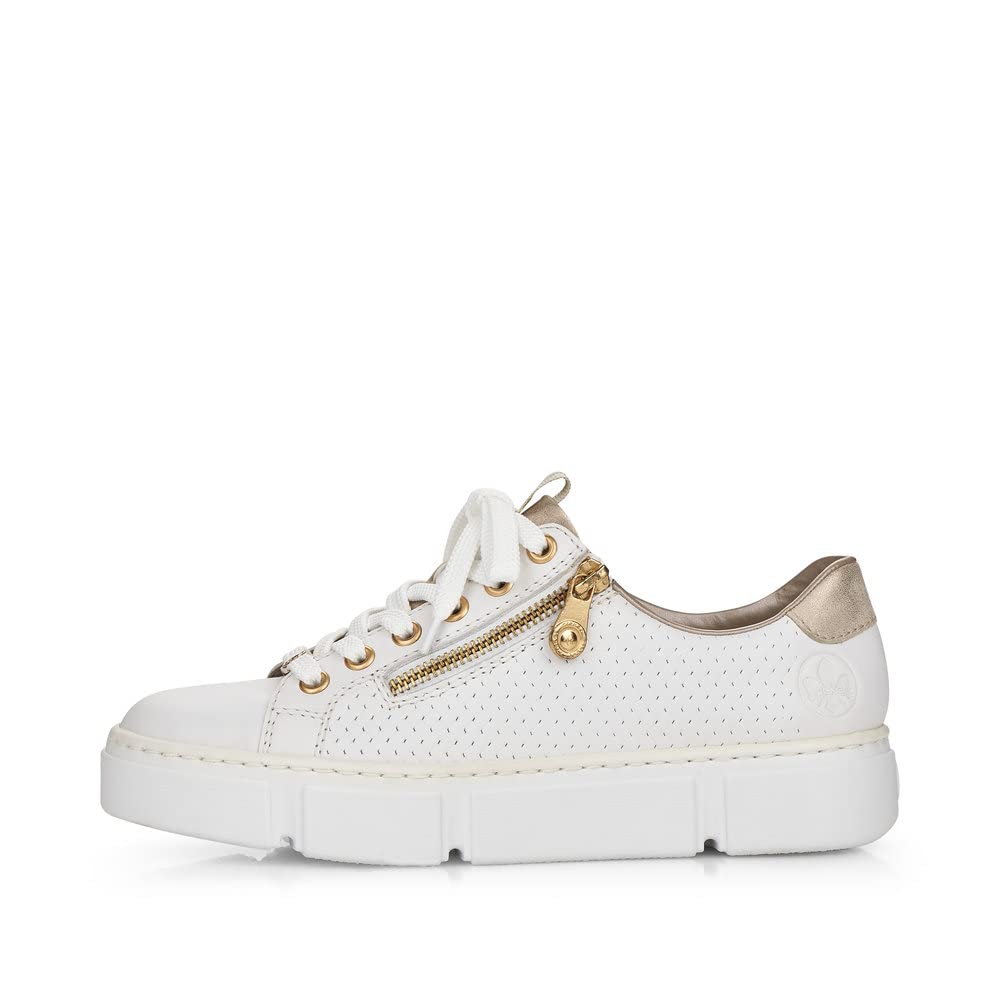 Rieker Women's Low-Top Sneaker N5932 – Stylish Leather Sneakers
