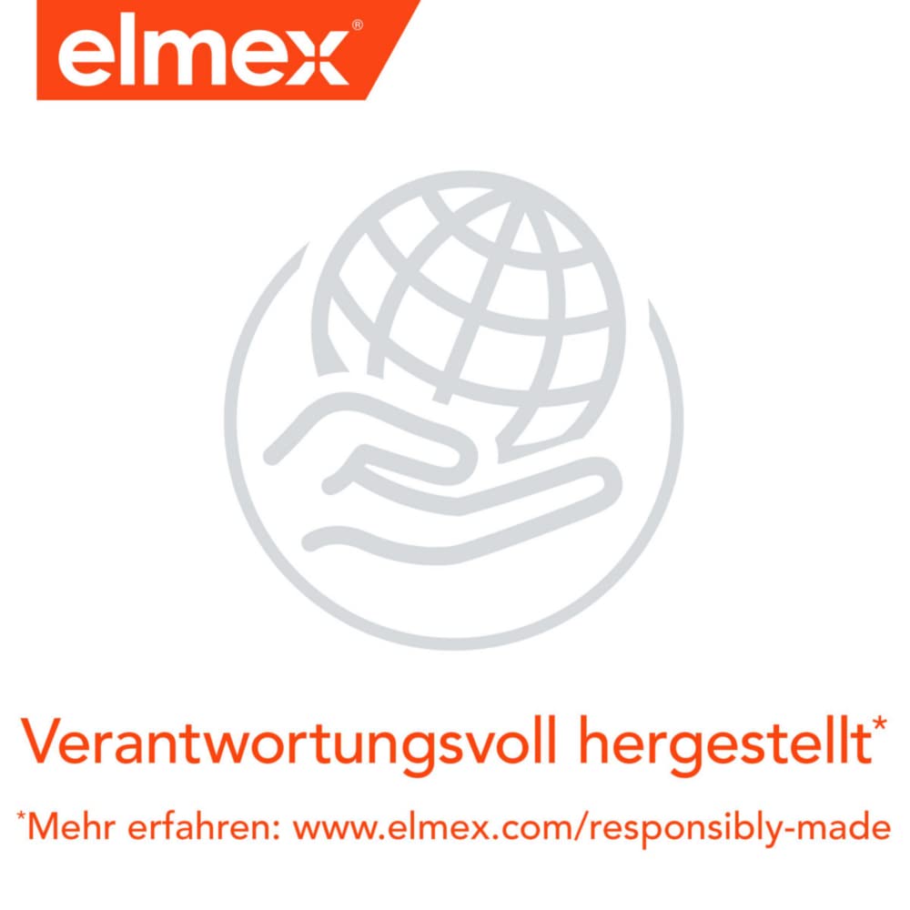 elmex Zahnpasta Kariesschutz 4x75ml – medizinische Zahnreinigung für hochwirksamen Kariesschutz – bietet zweifach aktives Kalzium-Fluorid Schutzschild für widerstandsfähige Zähne