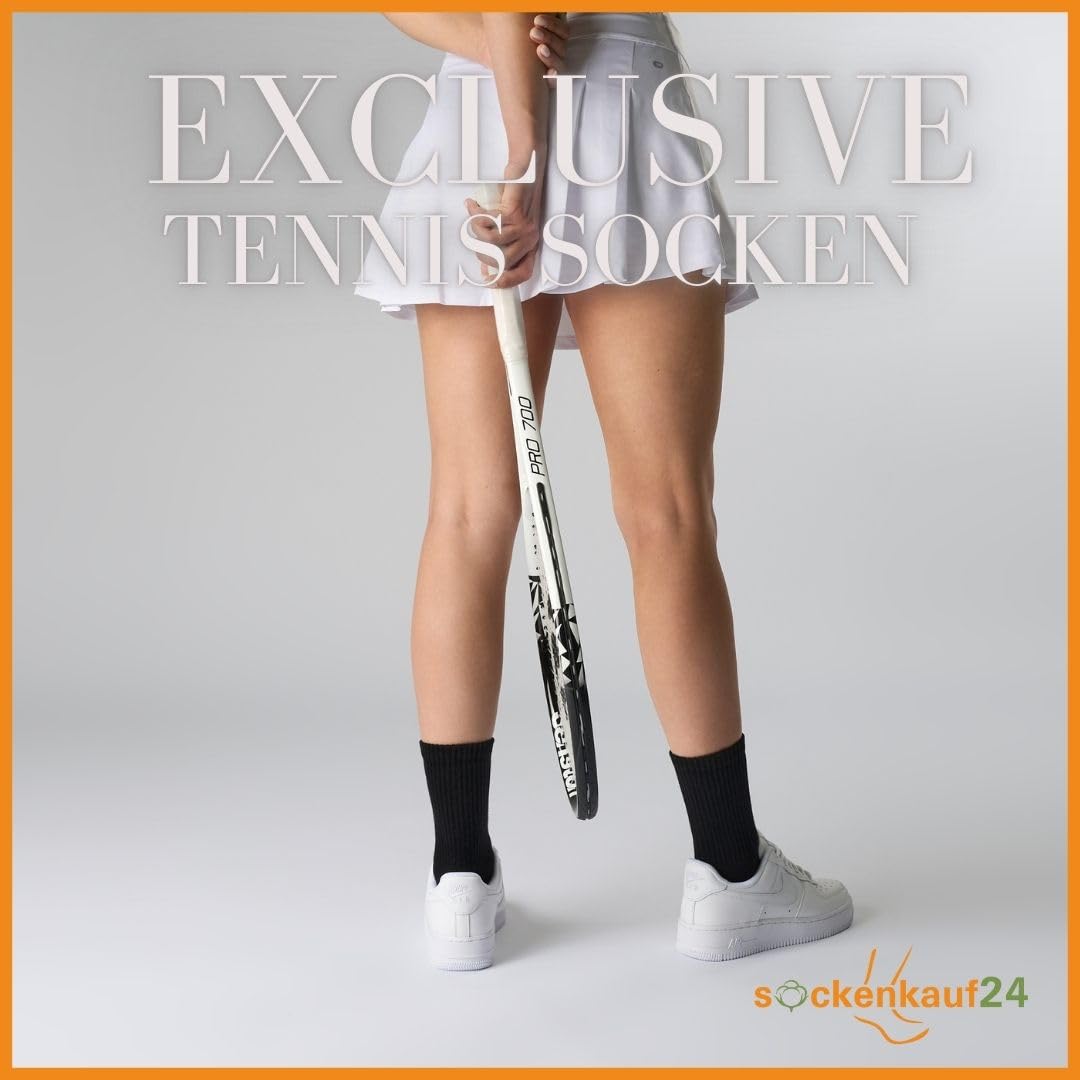 Women's Tennis Socks (6 Pairs) Sports Socks with Reinforced Heel & Toe
