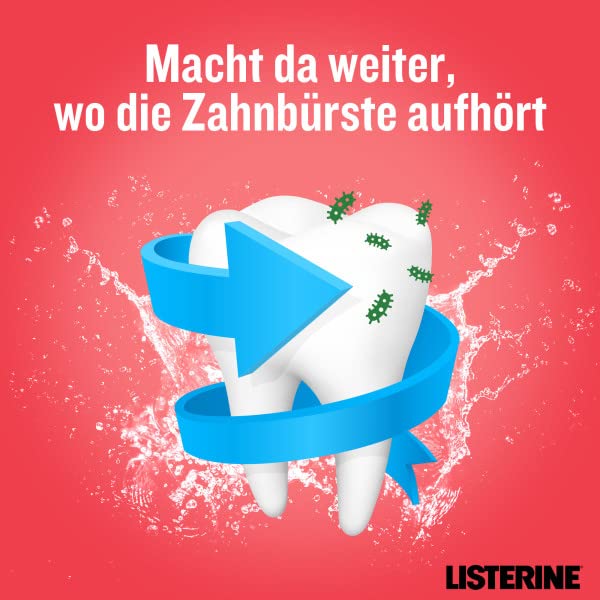 LISTERINE Smart Kidz Mild Berry (500 ml), antibakterielle Kinder Mundspülung ohne Alkohol & ohne Zucker, Mundwasser schützt vor Karies, geeignet für Kinder ab 6 Jahren
