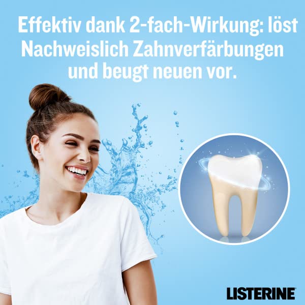 LISTERINE Smart Kidz Mild Berry (500 ml), antibakterielle Kinder Mundspülung ohne Alkohol & ohne Zucker, Mundwasser schützt vor Karies, geeignet für Kinder ab 6 Jahren