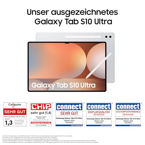 Samsung Galaxy Tab S10 Ultra AI Tablet, 12GB RAM, AMOLED Display, S Pen, WiFi