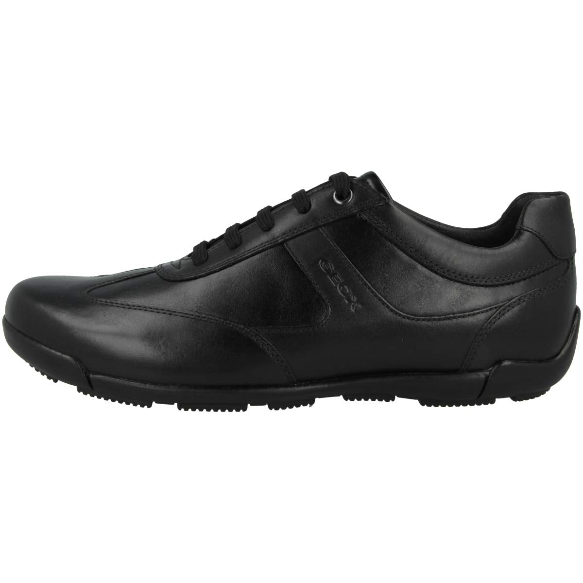 Geox Men’s U Edgware A Sneakers – Classic Leather Look with Breathable Sole
