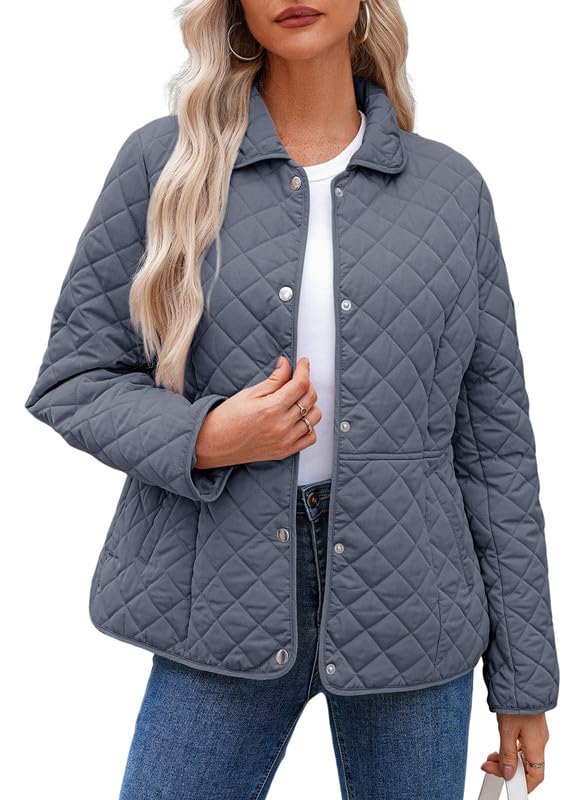 Dokotoo Women’s Quilted Winter Jacket – Warm Puffer Coat with Pockets