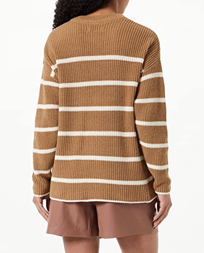 ONLY ONLPERNILLE Women’s Stripe Knit Sweater – Soft Cotton Blend