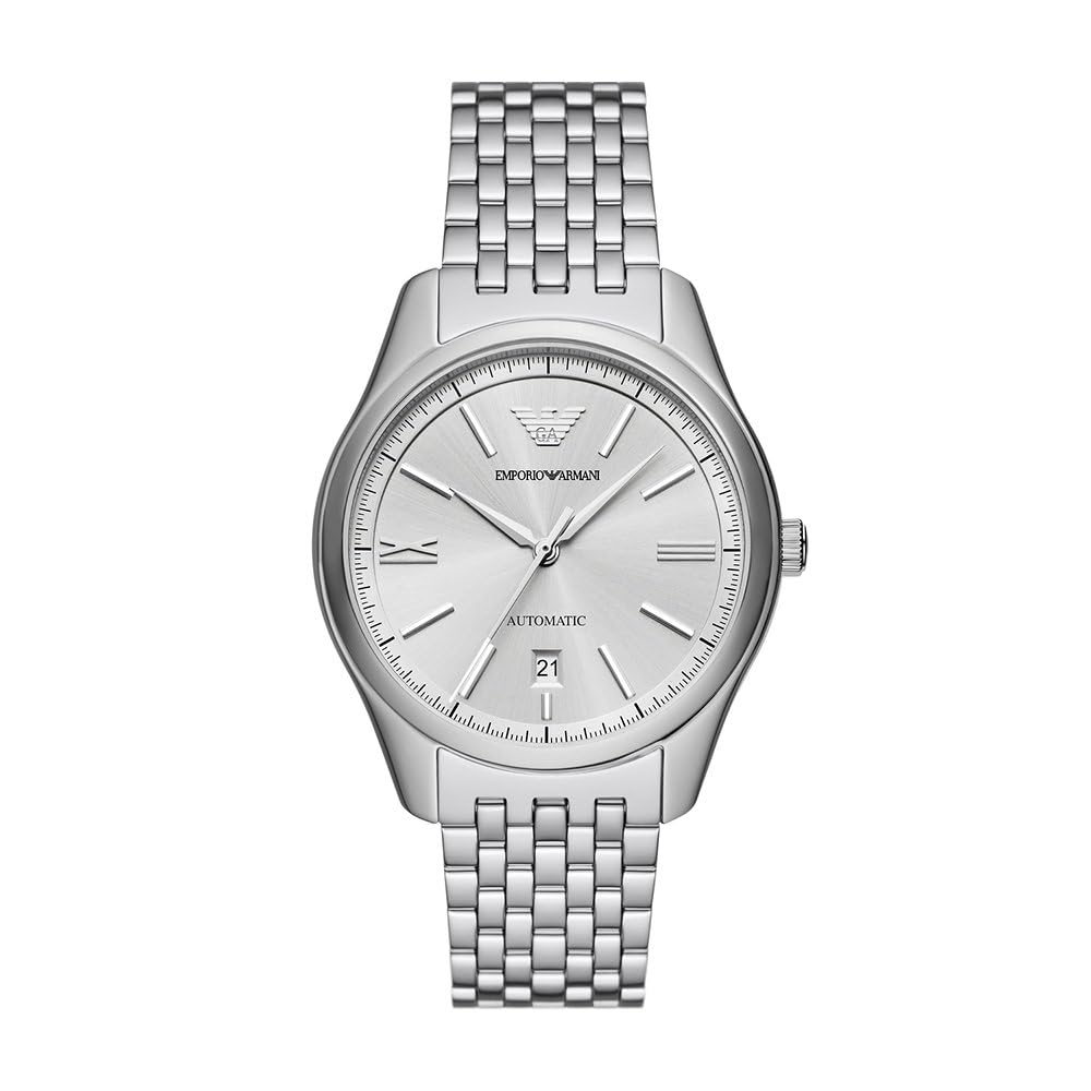 Emporio Armani Uhr für Herren, Quarzwerk und 42mm Gehäusegröße mit Edelstahl-, Leder- oder Silikonarmband
