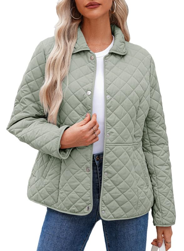 Dokotoo Women’s Quilted Winter Jacket – Warm Puffer Coat with Pockets