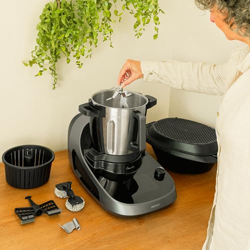 Cecotec Mambo 11090 Multifunctional Kitchen Robot 1600 W, 37 Functions, App, Scale and 3.3 Litre Stainless Steel Jug, Dishwasher Safe, Recipe Book and Accessories