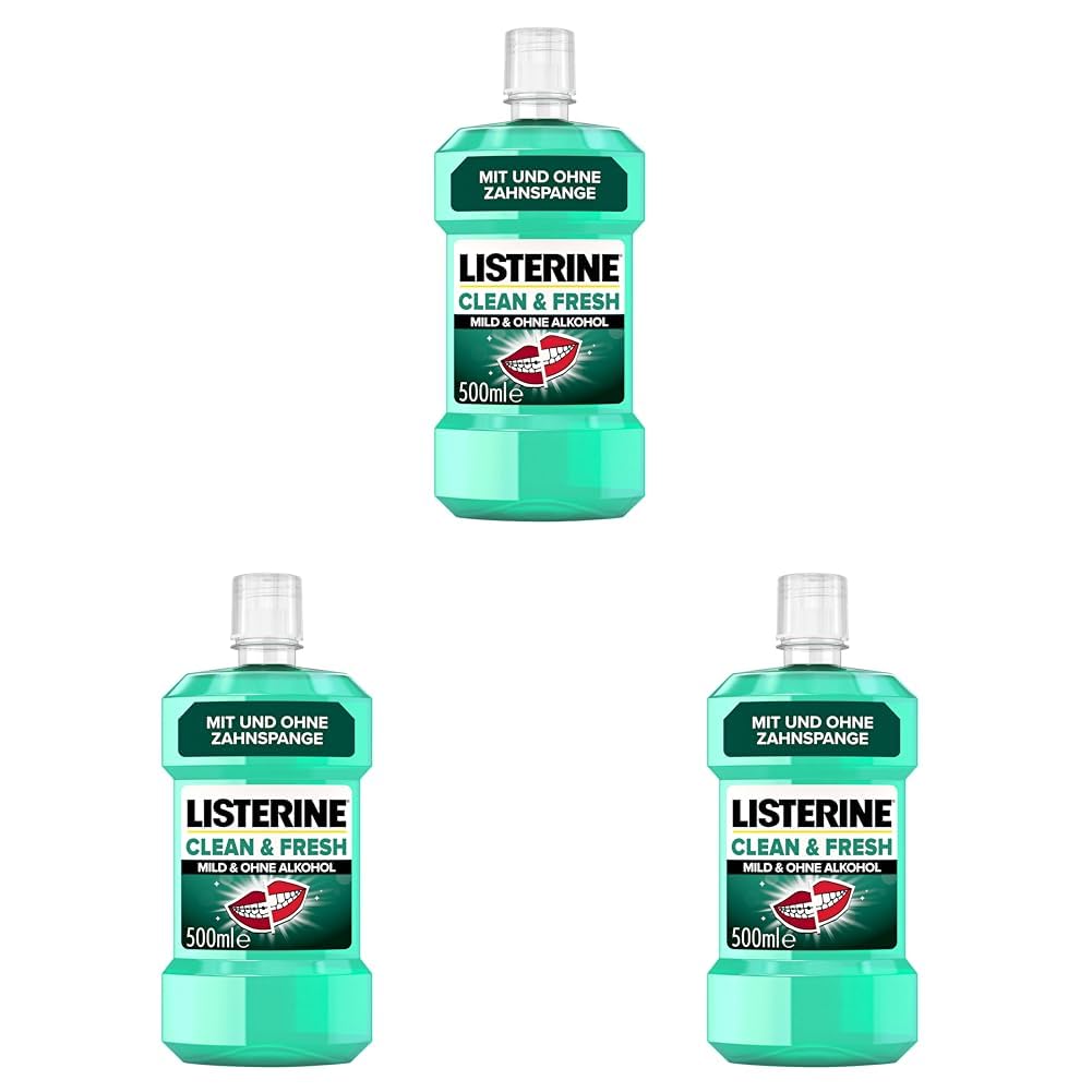 LISTERINE Smart Kidz Mild Berry (500 ml), antibakterielle Kinder Mundspülung ohne Alkohol & ohne Zucker, Mundwasser schützt vor Karies, geeignet für Kinder ab 6 Jahren