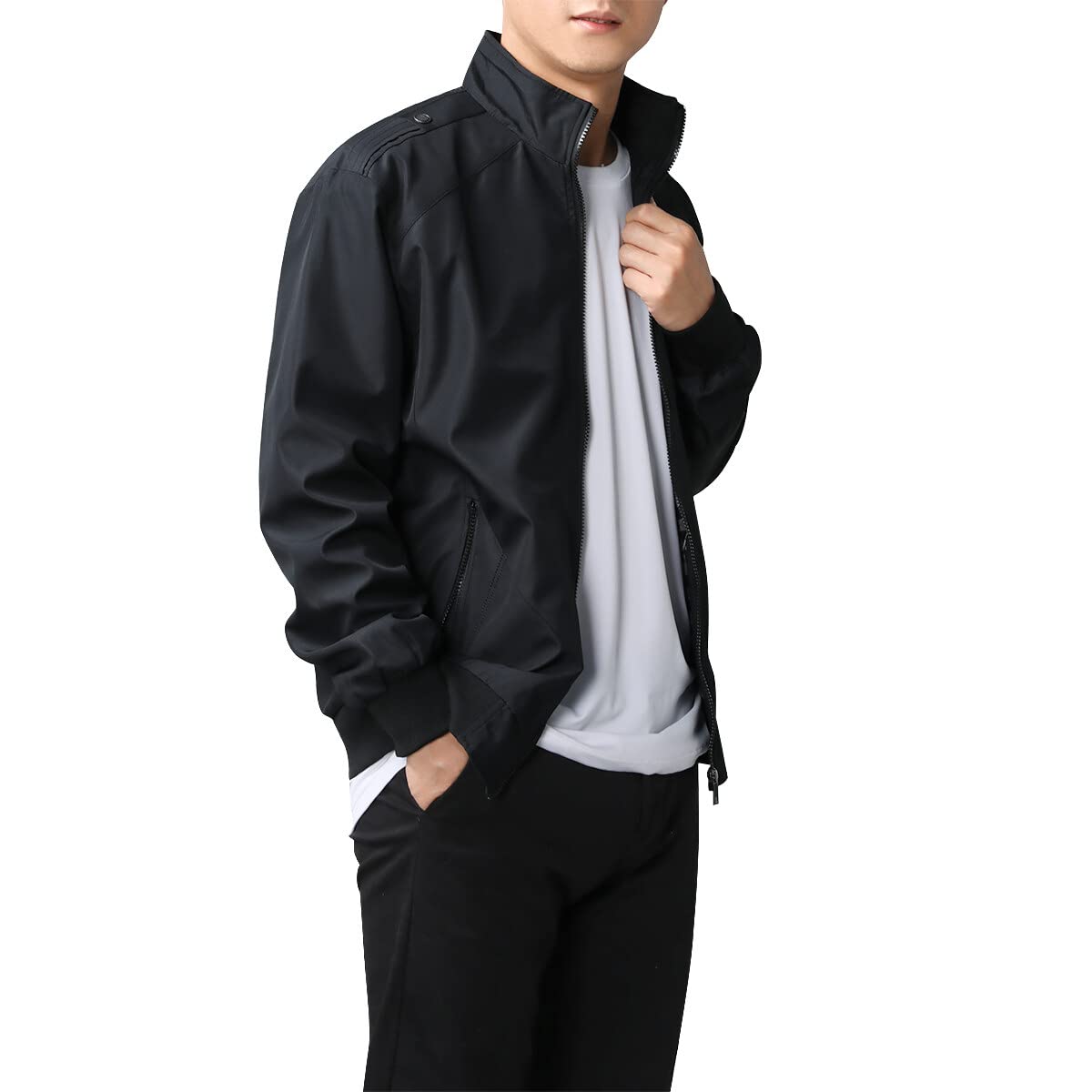 Men’s Lightweight Summer Jacket – Casual Bomber Style Transition Coat