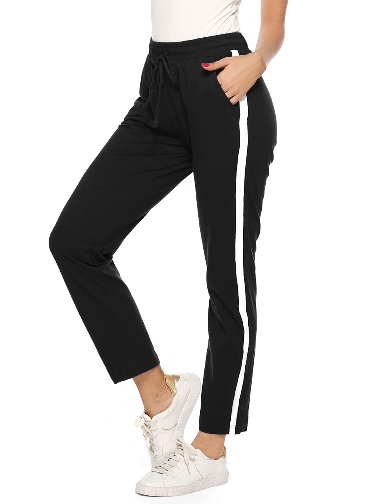 Irdcomps Women’s Jogging Pants – Cotton Wide Leg Sweatpants