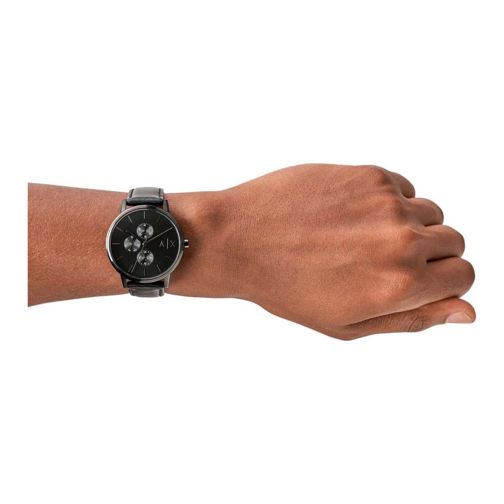 Armani Exchange Herren-Multifunktionsuhr, Edelstahluhr, 42 mm Gehäusegröße