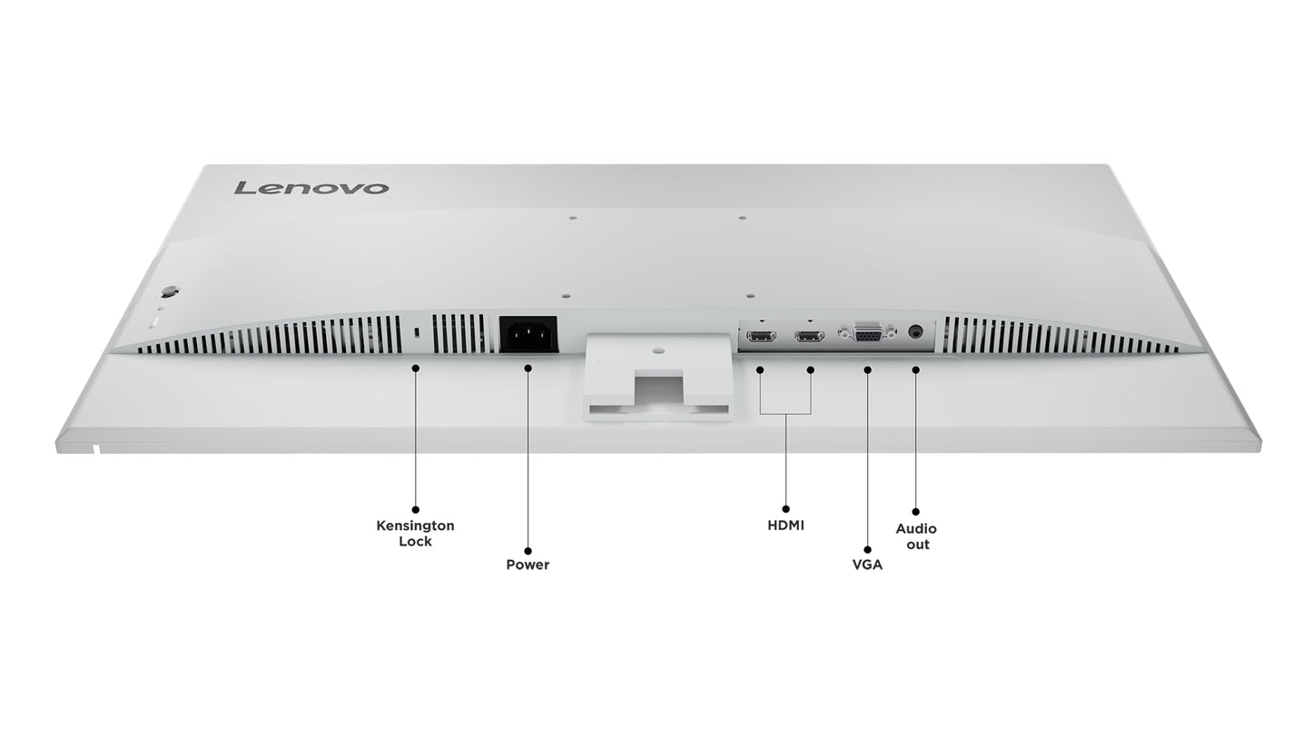 Lenovo L27i-4A | 27" Full HD Monitor | 1920x1080 | 100Hz | 300 nits | 1ms Reaktionszeit | IPS-Panel | HDMI | VGA | integrierte Lautsprecher | entspiegelt | 3,9kg | grau
