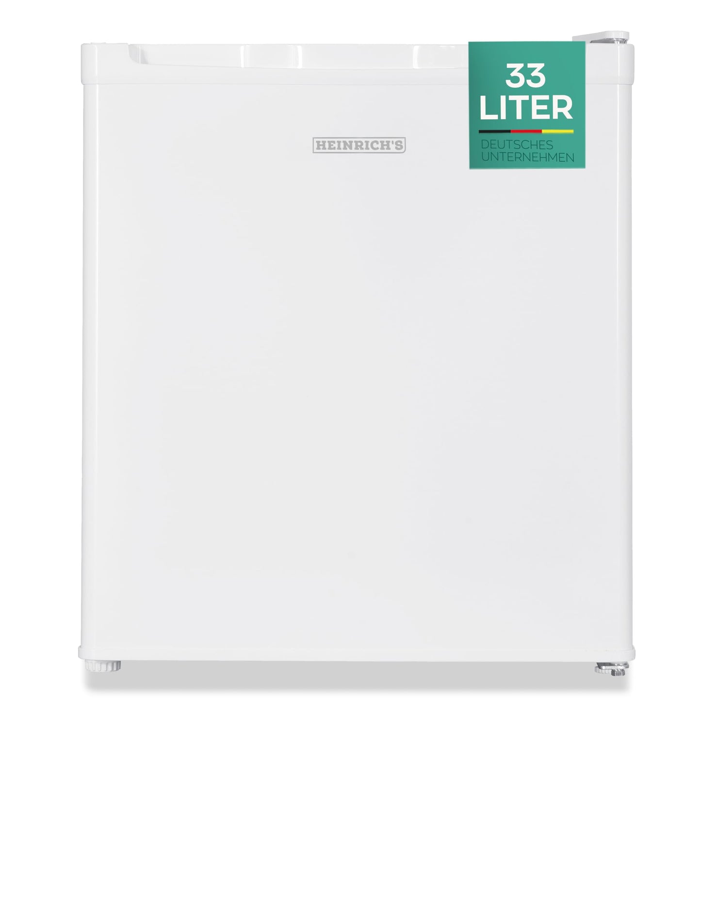 Heinrich's mini freezer 33L -18°C small compact quiet: 40db freezer box; changeable door hinge; mini freezer, perfect for office camping outdoor (white)