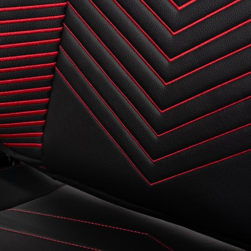 PARADOX - Gaming Stuhl - Schreibtischstuhl Ergonomisch - Verstellbare Armlehnen und Rückenlehne, Liegefunktion, Kissen, 125 kg Belastbar - Vanguard Crimson Arovs, Schwarz, Rot, Pfeil-Muster