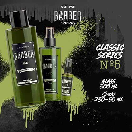 BARBER MARMARA No.2 After Shave Balsam Herren - Cream Cologne Men - 400ml - Männer Aftershave Gel - Rasur Nachbehandlung - pflegt und kühlt - gegen Rasur Brand - Gesichtspflege - Barbershop-Duft