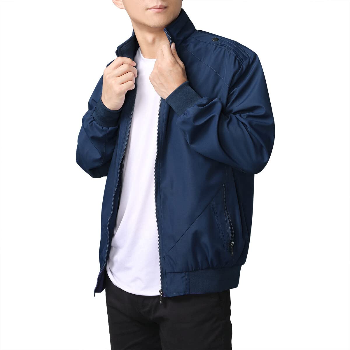 Men’s Lightweight Summer Jacket – Casual Bomber Style Transition Coat