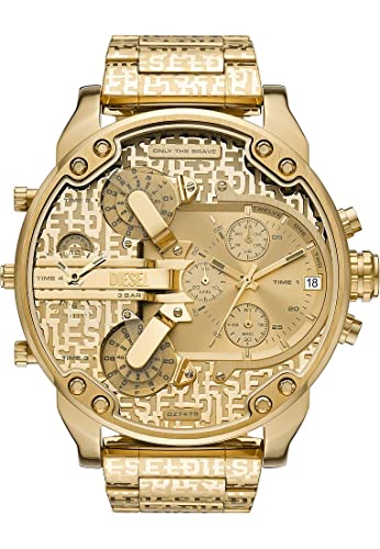 Diesel Mr. Daddy Men's Multifunctional Watch with Silicone, Stainless Steel or Leather Strap