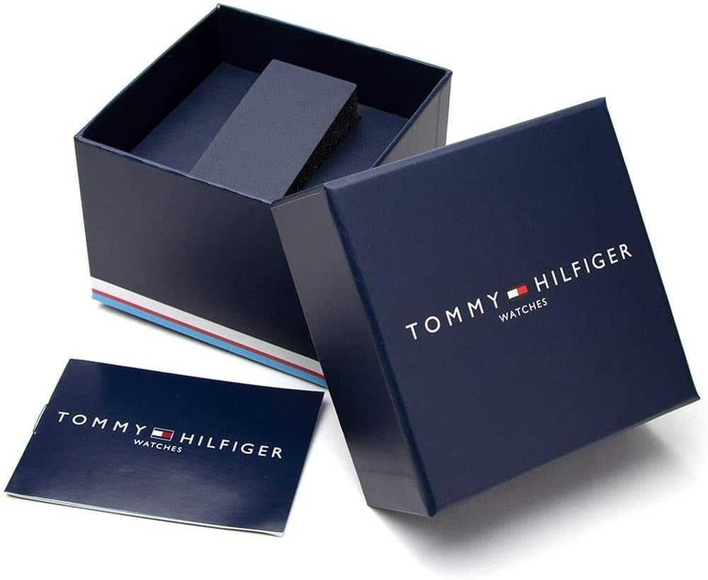 Tommy Hilfiger Multi Zifferblatt Quarz Uhr für Herren mit Silbernes Edelstahlarmband - 1791575
