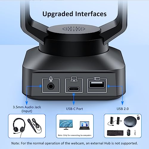 NexiGo N60 1080P Webcam, HD-Webcam mit Mikrofon, Softwaresteuerung und Datenschutzabdeckung, USB-Computerkamera, Sichtfeld mit 110°, Plug-and-Play, für Zoom/Skype/Teams, Konferenzen und Videoanrufe