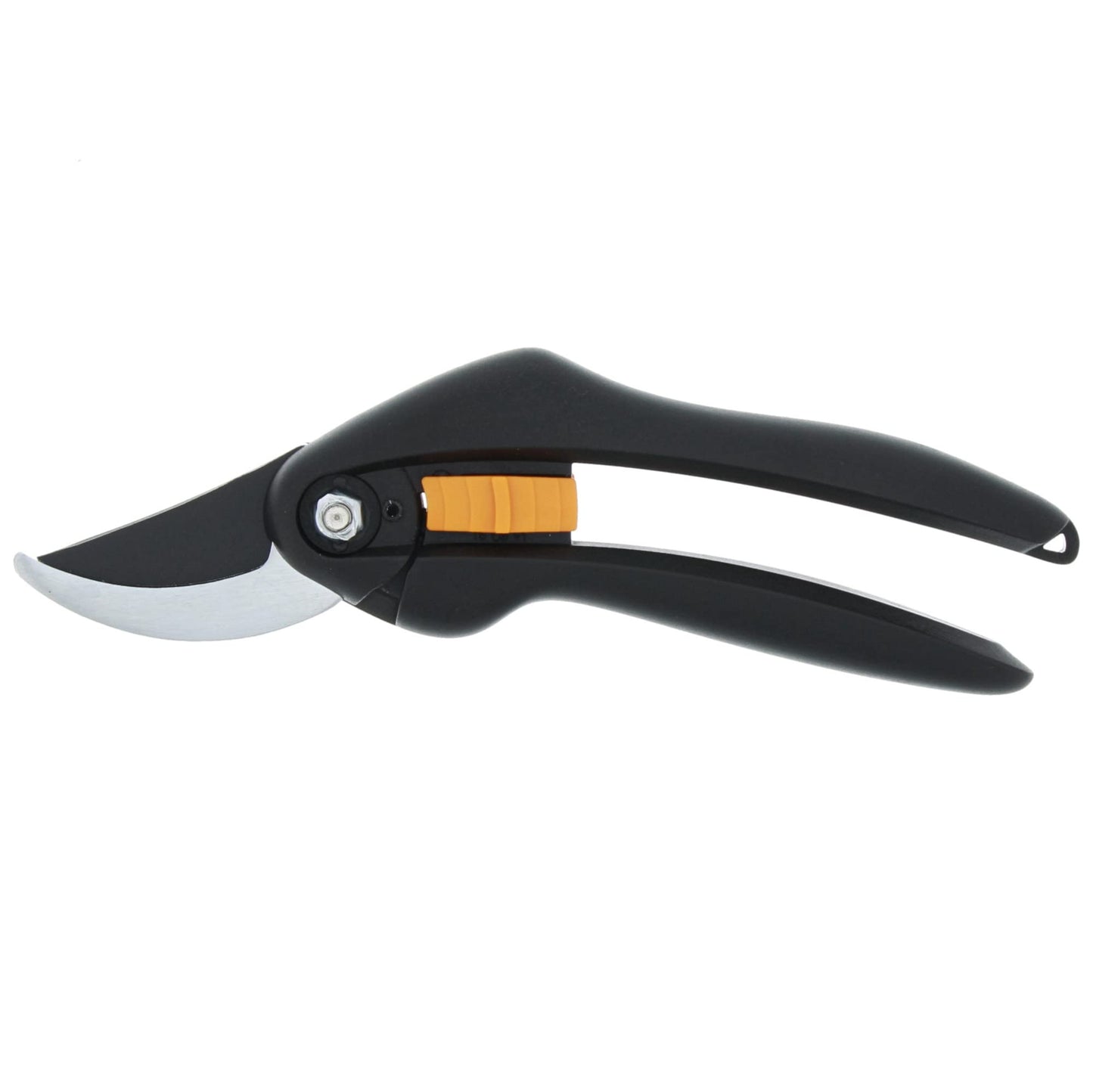 Fiskars Bypass-Gartenschere für frische Äste und Zweige, Antihaftbeschichtet, Hochwertige Stahl-Klingen, Länge: 20 cm, Schwarz/Orange, SingleStep